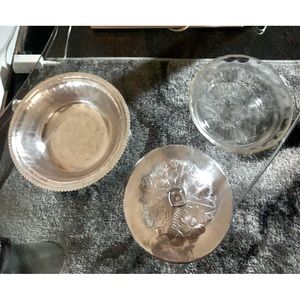 Vintage Continental Silver Company Inc. Wild Rose Brilliantone Covered Bowl